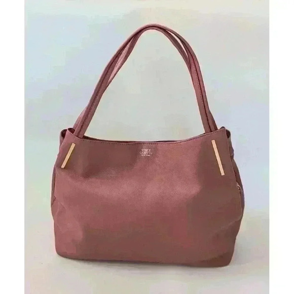VINCE CAMUTO Teri Leather Tote Pebbled Leather Vintage Rose Bag. - Picture 1 of 12